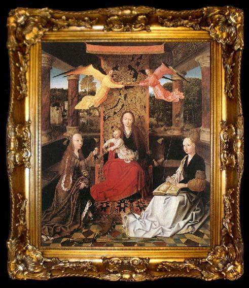 framed  Master of Hoogstraeten Madonna and Child with Sts Catherine and Barbara, ta009-2